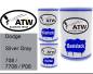 Preview: Dodge, Silver Gray, 708 / 7708 / P08: 500ml Lackdose + 500ml Klarlack + 250ml Härter - Set, von ATW Autoteile West.